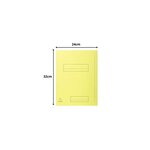 Paquet de 50 chemises 2 rabats JURA en carte 240 grammes coloris jaune EXACOMPTA