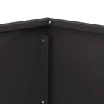 vidaXL Braise Noir 60 x 60 x 35 cm Acier