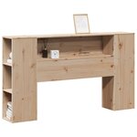 vidaXL Tête de lit avec rangement 135 cm bois massif de pin