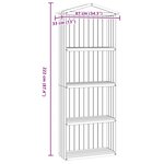 vidaXL Abri à outils de jardin 87x33x222 cm Bois de pin imprégné