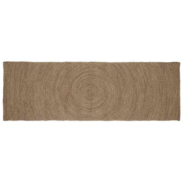 vidaXL Tapis de surface Rectangulaire Gris 80 x 250 cm Jute