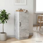 vidaXL Buffet Gris béton 33 x 34 5 x 87 cm Bois d'ingénierie