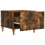 vidaXL Table basse Chêne fumé 49 x 50 x 40 cm Bois d'ingénierie