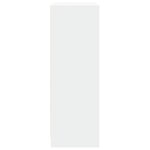 vidaXL Buffet avec LED blanc 77x34x100 cm bois d'ingénierie