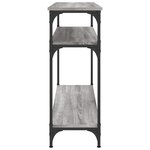 vidaXL Table console sonoma gris 100x29x75 cm bois d'ingénierie