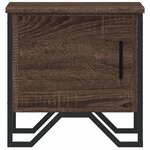 vidaXL Tables de chevet 2Pièces chêne marron 40x30x40cm bois d'ingénierie