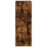 vidaXL Armoire murale avec portes en verre chêne fumé 35x37x100 cm