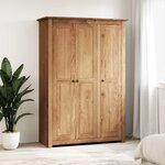 vidaXL Garde-robe à 3 portes 118x50x171 5 cm Pin Assortiment Panama