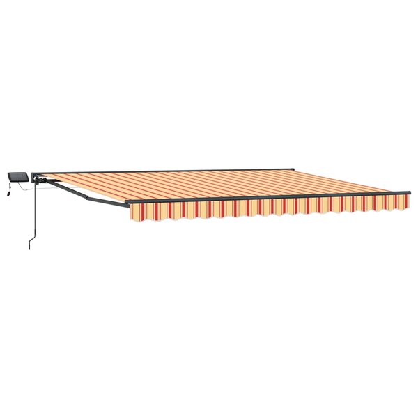 vidaXL Cadre de store manuel avec LEDs 5 x 3 m
