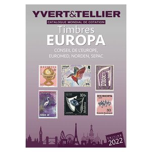 Catalogue Mondial de Cotation - Timbres EUROPA  - 2022 Conseil de l'Europe, EUROMED, SEPAC, NORDEN