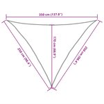 vidaXL Voile d'ombrage 160 g/m² triangulaire jaune 2 5x2 5x3 5 m PEHD