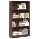 vidaXL Bibliothèque chêne marron 80x24x143 cm bois d'ingénierie