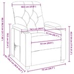 vidaXL Fauteuil inclinable Rouge bordeaux Tissu