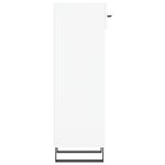 vidaXL Armoire à chaussure Blanc brillant 30x35x105 cm Bois ingénierie