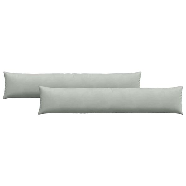 vidaXL Coussins de canapé 2 Pièces Gris clair 200 x 40 cm