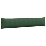 vidaXL Coussins de canapé 2 Pièces Vert foncé 200 x 40 cm