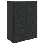 vidaXL Armoire Murale 66 x 34 5 x 90 cm Bois d'ingénierie Noir