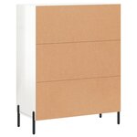 vidaXL Buffet Blanc brillant 69 5x34x90 cm Bois d'ingénierie