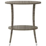 vidaXL Chaises inclinables de jardin lot de 2 et table résine tressée