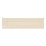 vidaXL Coussin de banc de jardin beige 200x50x4 cm tissu oxford