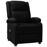 vidaXL Fauteuil de massage Noir Similicuir