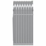 vidaXL Porte-bûches gris clair 40x45x100 cm acier galvanisé