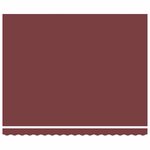 vidaXL Auvent semi-cassette électrique Rouge bordeaux 400x300 cm tissu