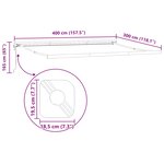 vidaXL Auvent Rétractable Gris clair 400 × 300 cm Tissu et Métal