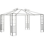 Toile de rechange pour pavillon tonnelle tente 3 x 4 m polyester haute densité 180 g/m² beige