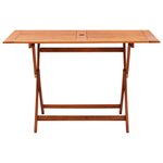vidaXL Ensemble à manger d'extérieur pliable 5 Pièces Bois d'eucalyptus