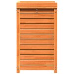 vidaXL Table de rempotage avec étagères marron bois massif de pin