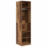 vidaXL Armoire avec étagère Bois ancien Bois d'ingénierie