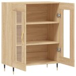 vidaXL Buffet chêne sonoma 69 5x34x90 cm bois d'ingénierie