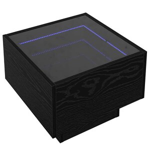 vidaXL Table basse Chêne noir 40 x 40 x 30 cm Bois d'ingénierie