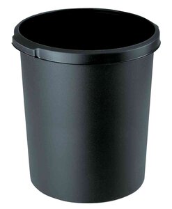 Corbeille à papier STANDARD, 30 litres, rond, noir HAN