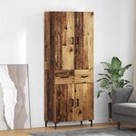 vidaXL Haut Armoire Bois Ancien 69 5 x 34 x 180 cm Bois d'ingénierie