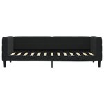 vidaXL Lit de jour avec matelas noir 80x200 cm velours