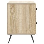 vidaXL Cabinet de chevet avec tiroir Chêne Sonoma 62 x 34 5 x 47 5 cm