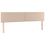 vidaXL Tête de lit à LED Cappuccino 180x5x78/88 cm Similicuir
