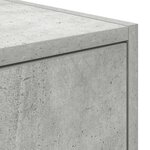 vidaXL Meuble TV gris béton 60x31x25 5 cm bois d'ingénierie