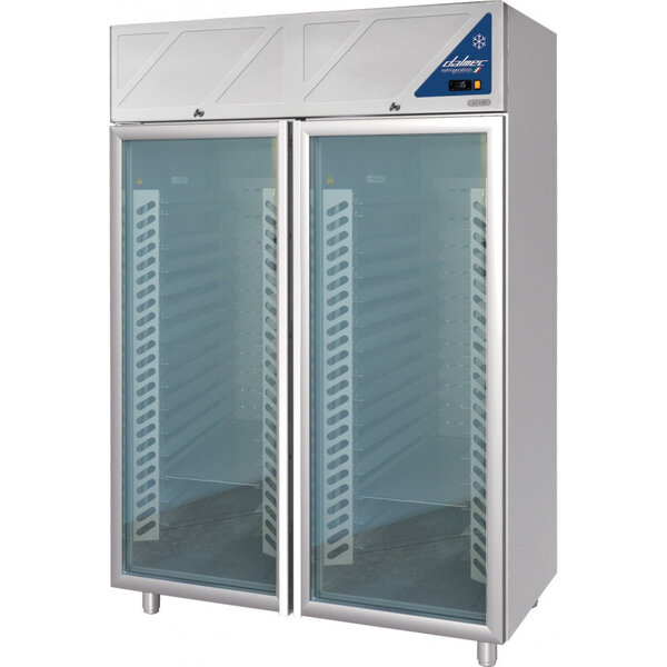 Armoire negative patisserie 1400 l - avec groupe logé - dalmec - r507 - acier inoxydable21440vitrée x815x2080mm