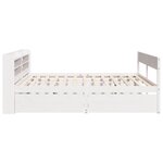 vidaXL Cadre de lit sans matelas blanc 150x200 cm bois de pin massif