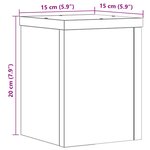 vidaXL Supports pour plantes 2 Pièces chêne sonoma bois d'ingénierie