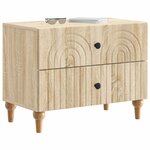 vidaXL Cabinet de chevet avec tiroir Chêne Sonoma 62 x 34 5 x 48 cm