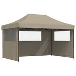 vidaXL Tente de fête Taupe 292 x 440 x 315 cm Tissu Oxford