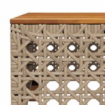 vidaXL Salon de jardin avec coussins 7 Pièces beige résine tressée