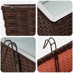 vidaXL Garde-Corps 2 Pièces 80 x 17 x 17 cm Métал