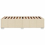 vidaXL Cadre de lit sans matelas crème 90x200 cm tissu