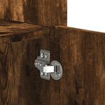 vidaXL Buffet chêne fumé 100x35x75 cm bois d'ingénierie