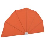 vidaXL Auvent latéral pliable de terrasse Terre cuite 200 cm